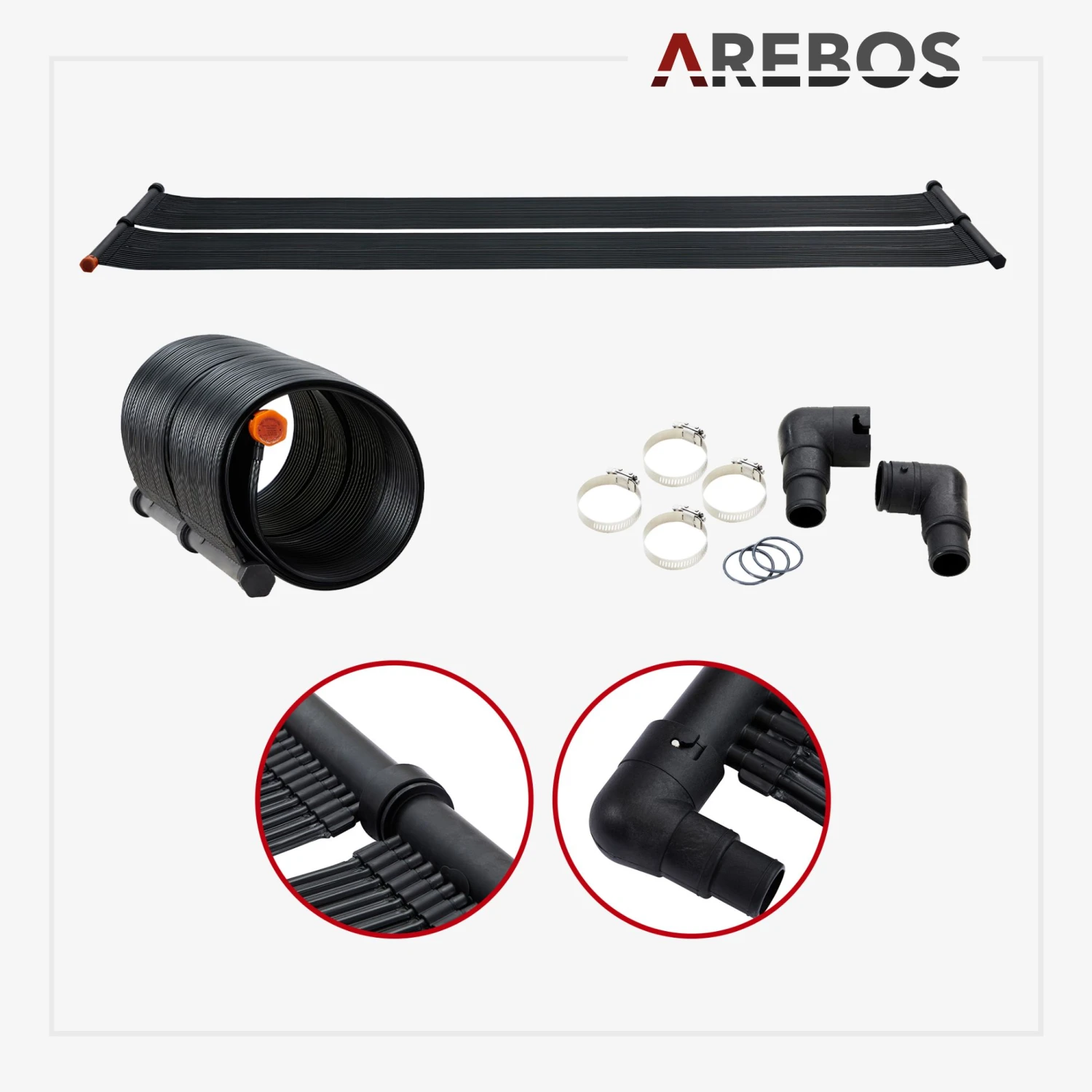 Solarheizung - 66 X 300cm - Inkl. Zubehör 4 Solarheizung - 66 X 300cm - Inkl. Zubehör – Bild 2