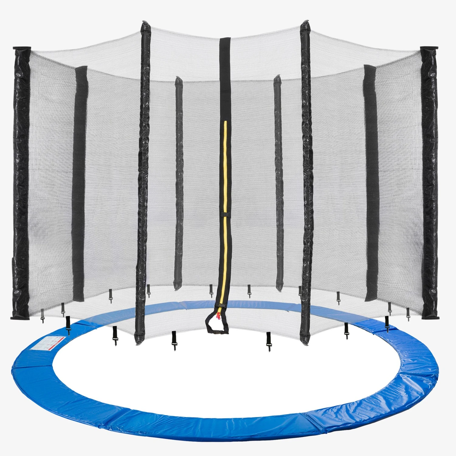 Trampolin Randabdeckung + Netz 305 Cm 8 Stangen 3 Trampolin Randabdeckung + Netz 305 Cm 8 Stangen