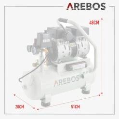 Luftkompressor 12L 500W -Arebos Verkaufsgeschäft 11 sketch 2x2 4260551580765 7394