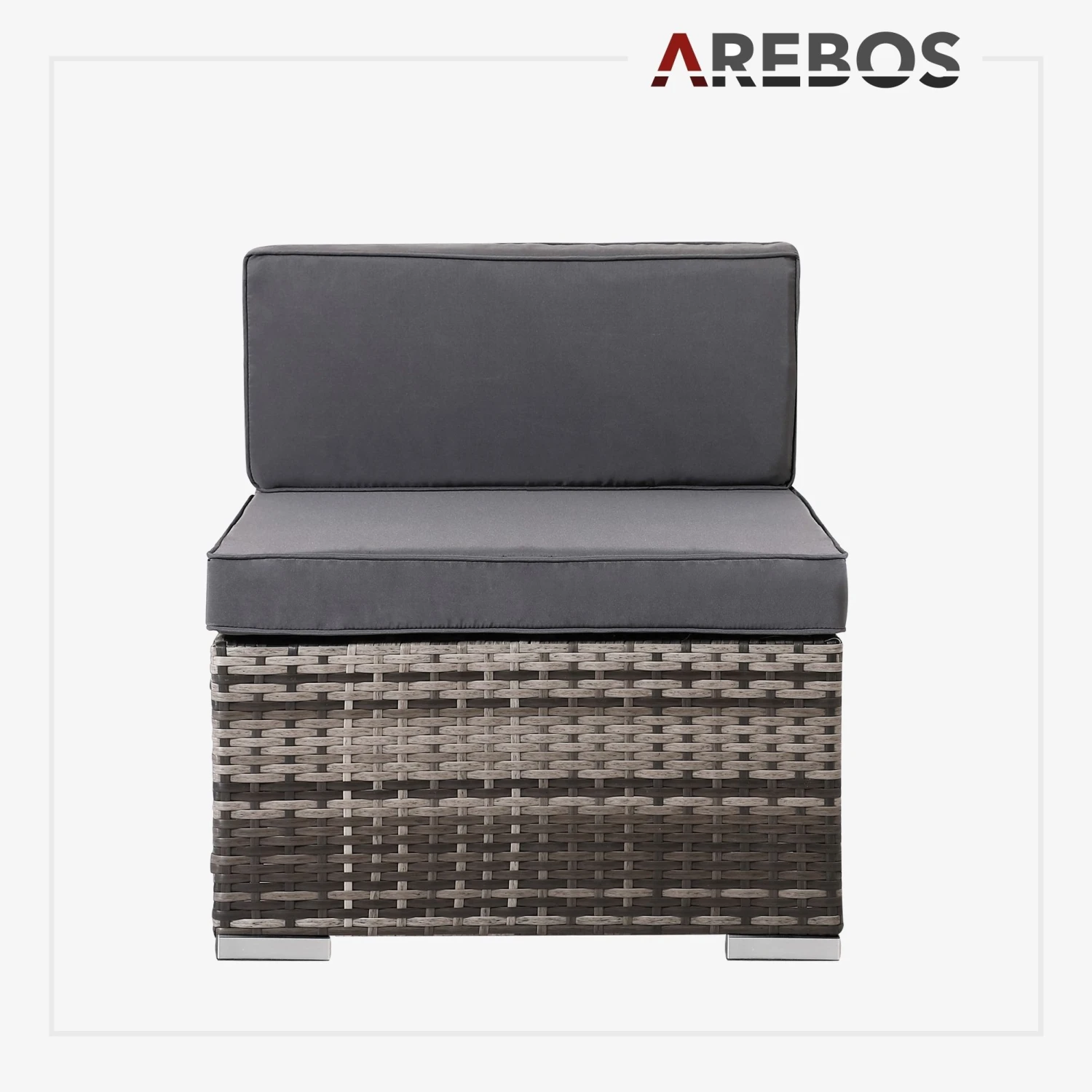 Alu Rattan Lounge Paris - 4 Personen 5 Alu Rattan Lounge Paris - 4 Personen – Bild 3