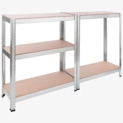 Schwerlastregal 180x75x30cm 350kg 2 Stück -Arebos Verkaufsgeschäft 12 4260551583650 006 95f1