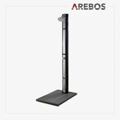 Solardusche 37L Silber Eckig - Bodenelement Anthrazit -Arebos Verkaufsgeschäft 14 hp2 2x2 435b