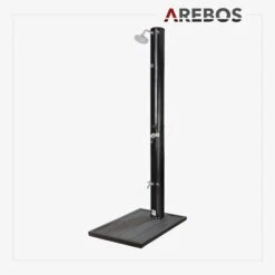 Solardusche 40L Schwarz - Bodenelement Anthrazit -Arebos Verkaufsgeschäft 16 liveDuschegroesser adcd