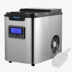 Eiswürfelmaschine 2.2L Edelstahl 17 Eiswürfelmaschine 2.2L Edelstahl -Arebos Verkaufsgeschäft 1 4260627422364 002 9fcb