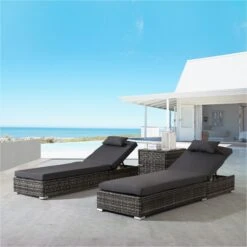 Rattan Sonnenliegen Set "IBIZA" 8 Rattan Sonnenliegen Set "IBIZA" -Arebos Verkaufsgeschäft 1 4260627425150 020 7194