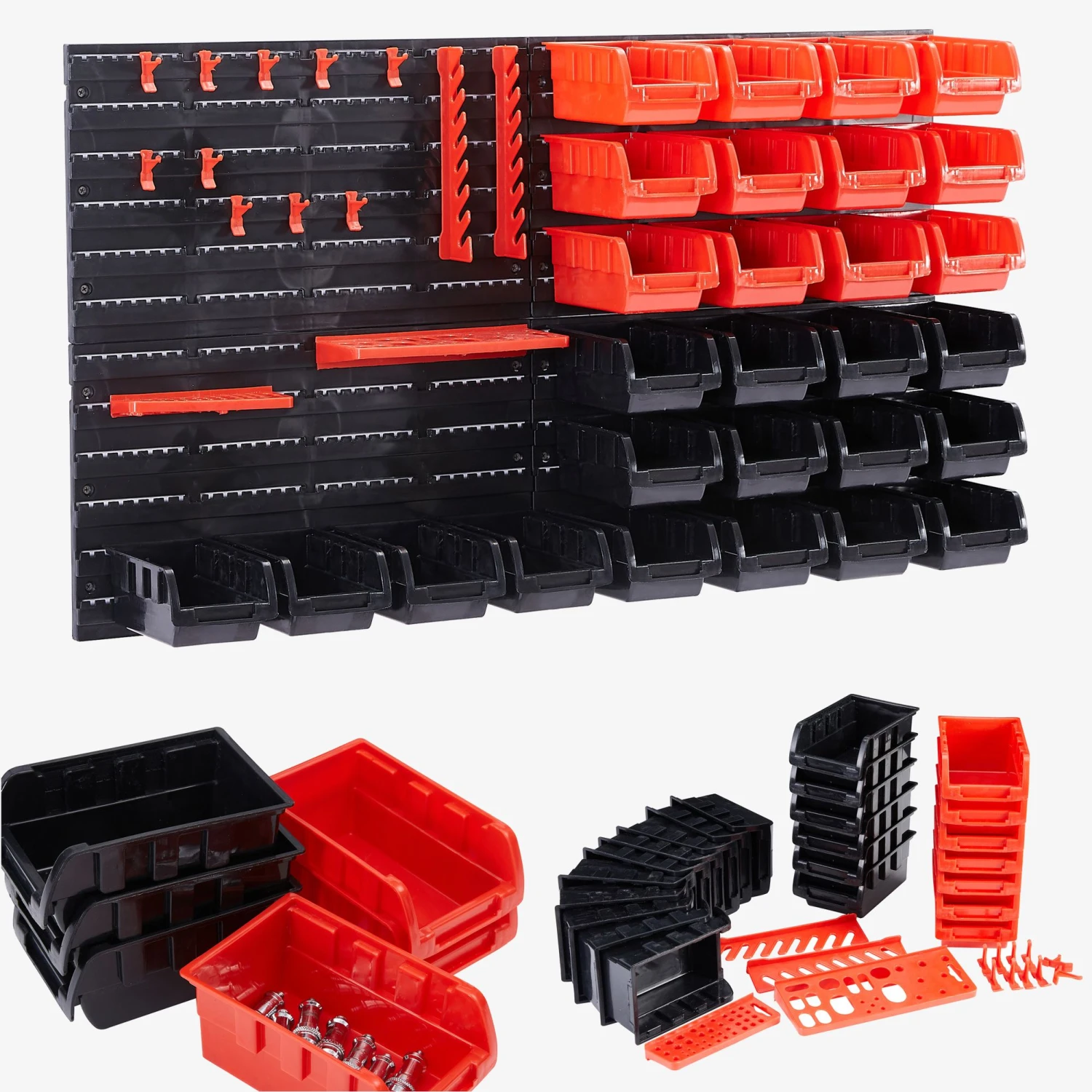 Werkzeugwand Mit 46 Stapelboxen 8 Werkzeugwand Mit 46 Stapelboxen – Bild 6