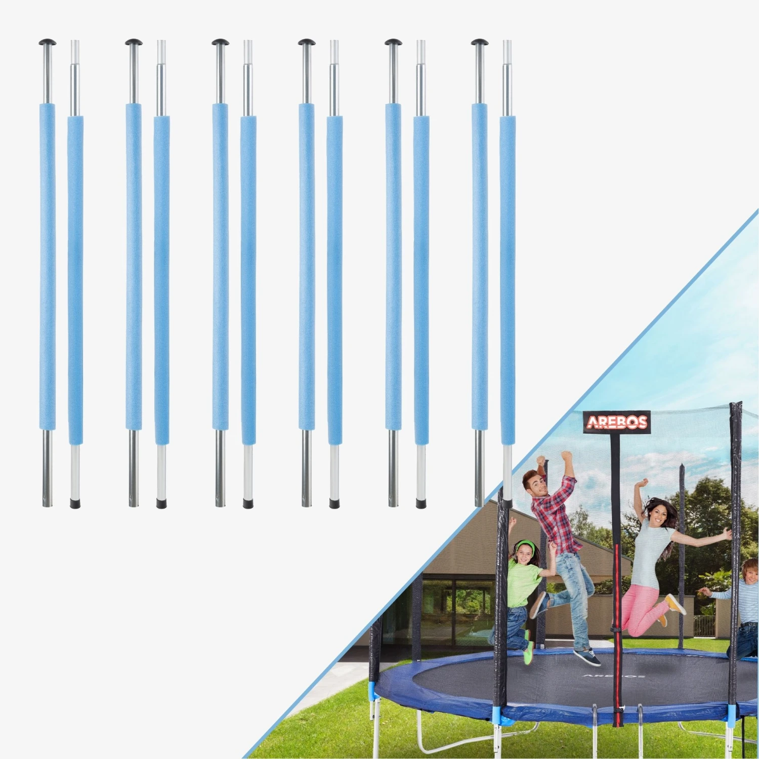 Trampolin Stange 209 Cm 6 Stück 10 Trampolin Stange 209 Cm 6 Stück – Bild 8