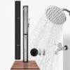 Solardusche 60L Mit Thermometer Und Handbrause Schwarz-silber Mit Bodenplatte Holzoptik 1 Solardusche 60L Mit Thermometer Und Handbrause Schwarz-silber Mit Bodenplatte Holzoptik -Arebos Verkaufsgeschäft 1 Gallery 4252023109512 1 57cb