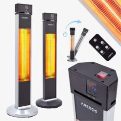 Terrassenheizstrahler 2000W - Fernbedienung -Arebos Verkaufsgeschäft 1 Gallery 4260627424245 f6a6