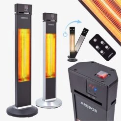Arebos Verkaufsgeschäft 14 Terrassenheizstrahler 2000W - Fernbedienung