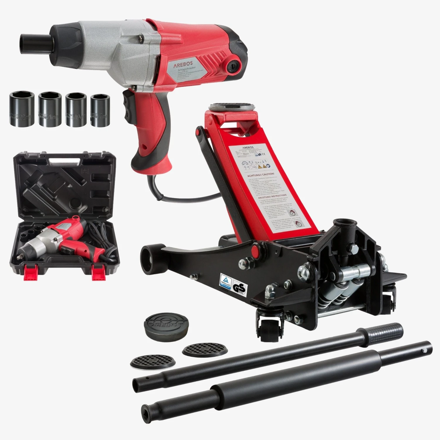 Wagenheber 3T Und Schlagschrauber 1100W Set 10 Wagenheber 3T Und Schlagschrauber 1100W Set – Bild 8