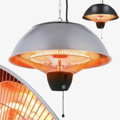 Deckenheizstrahler 1500W - Rund Mit Zugseil -Arebos Verkaufsgeschäft 1 Gallery Picture 2x2 4260627427581 1 3806