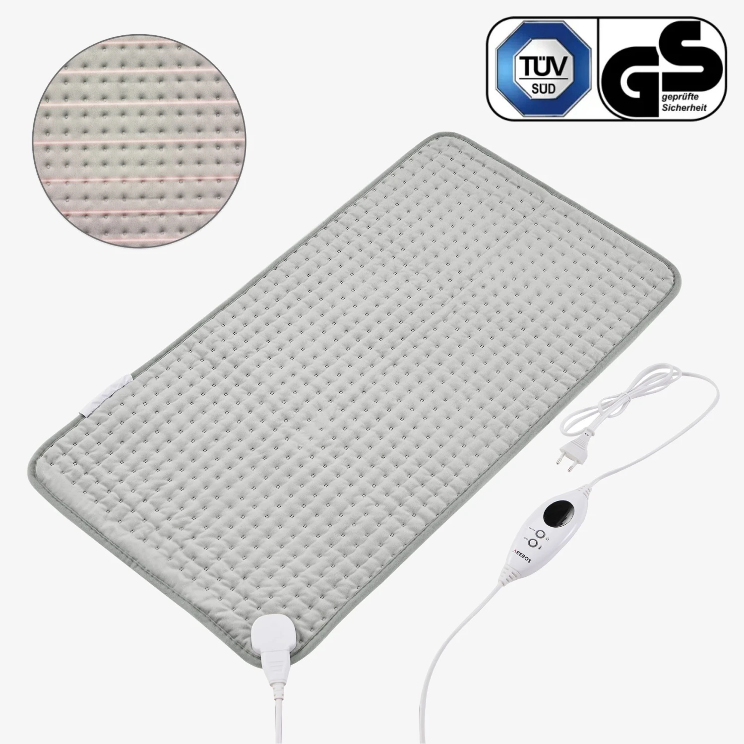 Heizkissen 45x85 Cm - Grau 10 Heizkissen 45x85 Cm - Grau – Bild 8