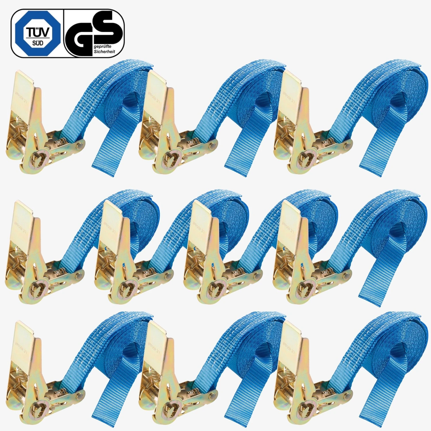 Spanngurt 4m - 1-tlg - 25mm - 10er Set 9 Spanngurt 4m - 1-tlg - 25mm - 10er Set – Bild 7