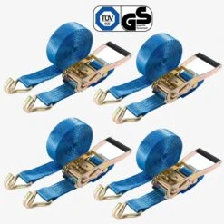 Spanngurt 8m, 50mm, Zweiteilig, 4T, 4 Stück -Arebos Verkaufsgeschäft 1 ebay 4260199754986 000 98bf