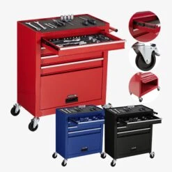 Werkzeugwagen - 4 Fächer Inkl. Werkzeug 11 Werkzeugwagen - 4 Fächer Inkl. Werkzeug -Arebos Verkaufsgeschäft 1 g amazon 2x2 9f21