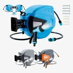 Automatischer Gartenschlauchaufroller 15m -Arebos Verkaufsgeschäft 1 g amazon 2x2 blue 0b37