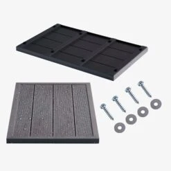 Solardusche Bodenelement - Anthrazit -Arebos Verkaufsgeschäft 1 galerie 1 808c