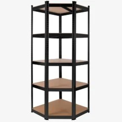 Schwerlastregal Eckregal 180x70x70 Cm Schwarz -Arebos Verkaufsgeschäft 1 gallery 4252023110327 246f