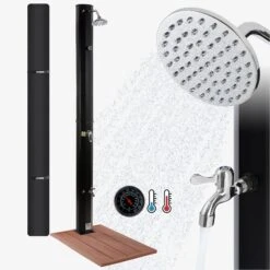 Solardusche 35L Schwarz & Bodenelement Holzoptik 17 Solardusche 35L Schwarz & Bodenelement Holzoptik -Arebos Verkaufsgeschäft 1 gallery 4260627426270 2cf1