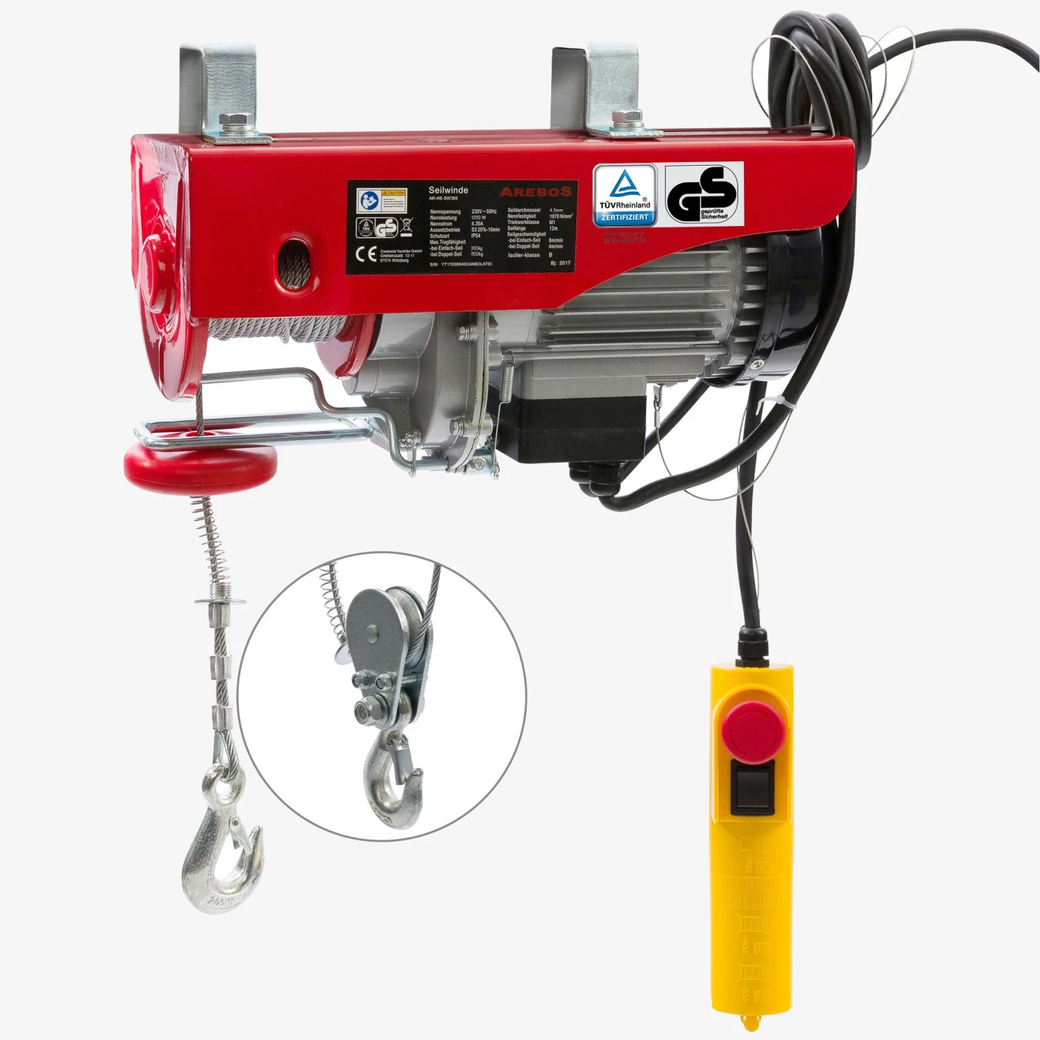 Seilwinde 600 Kg 3 Seilwinde 600 Kg