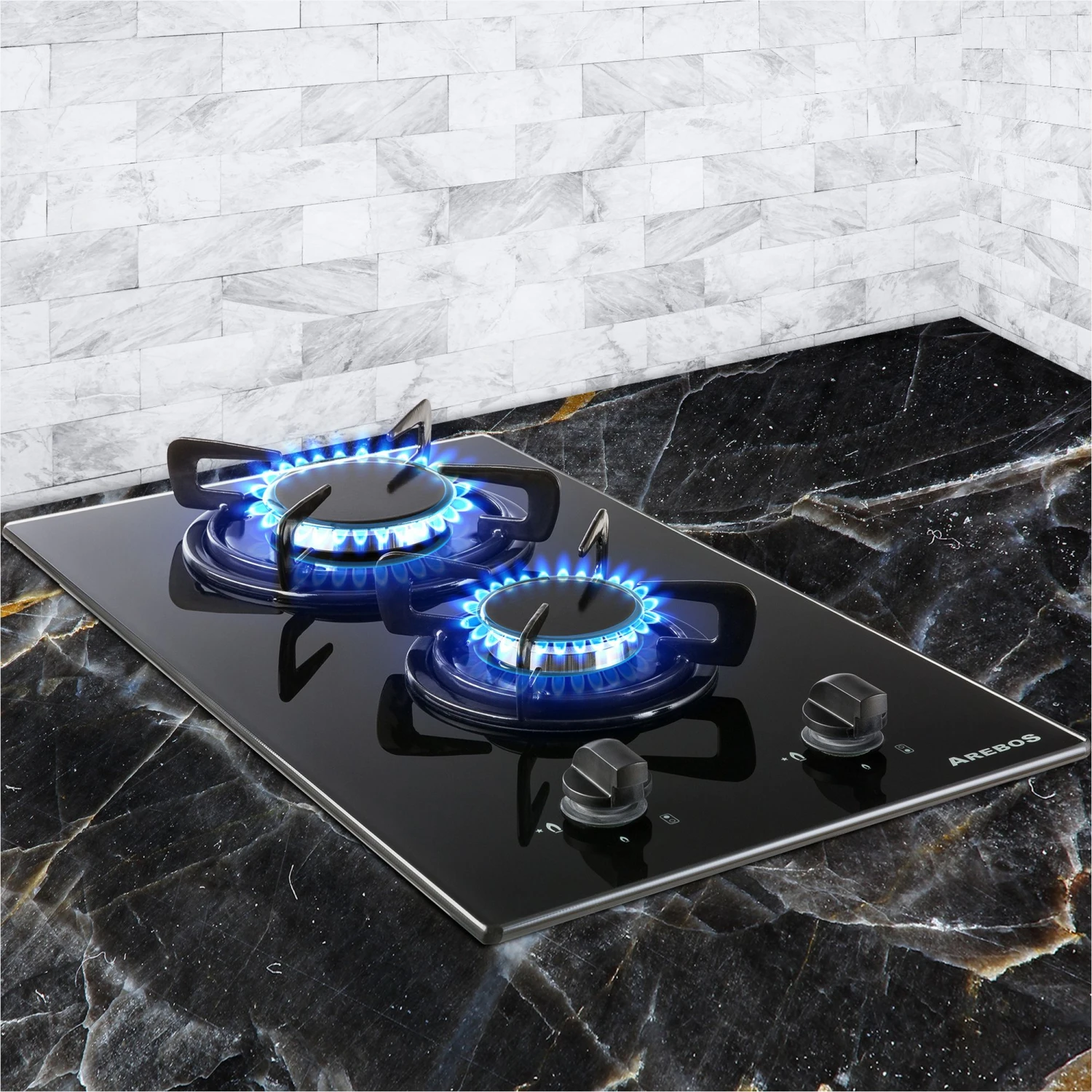 Gaskochfeld 30cm 2 Brenner 3 Gaskochfeld 30cm 2 Brenner