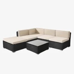 Polyrattan - Sitzgruppe Napoli Schwarz 17 Polyrattan - Sitzgruppe Napoli Schwarz -Arebos Verkaufsgeschäft 2 gallery 2x2 804d