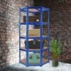 Schwerlastregal Eckregal 180x70x70 Cm Blau