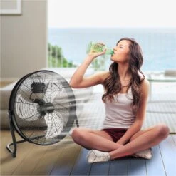 Arebos Verkaufsgeschäft 10 Bodenventilator 20 Zoll 120W