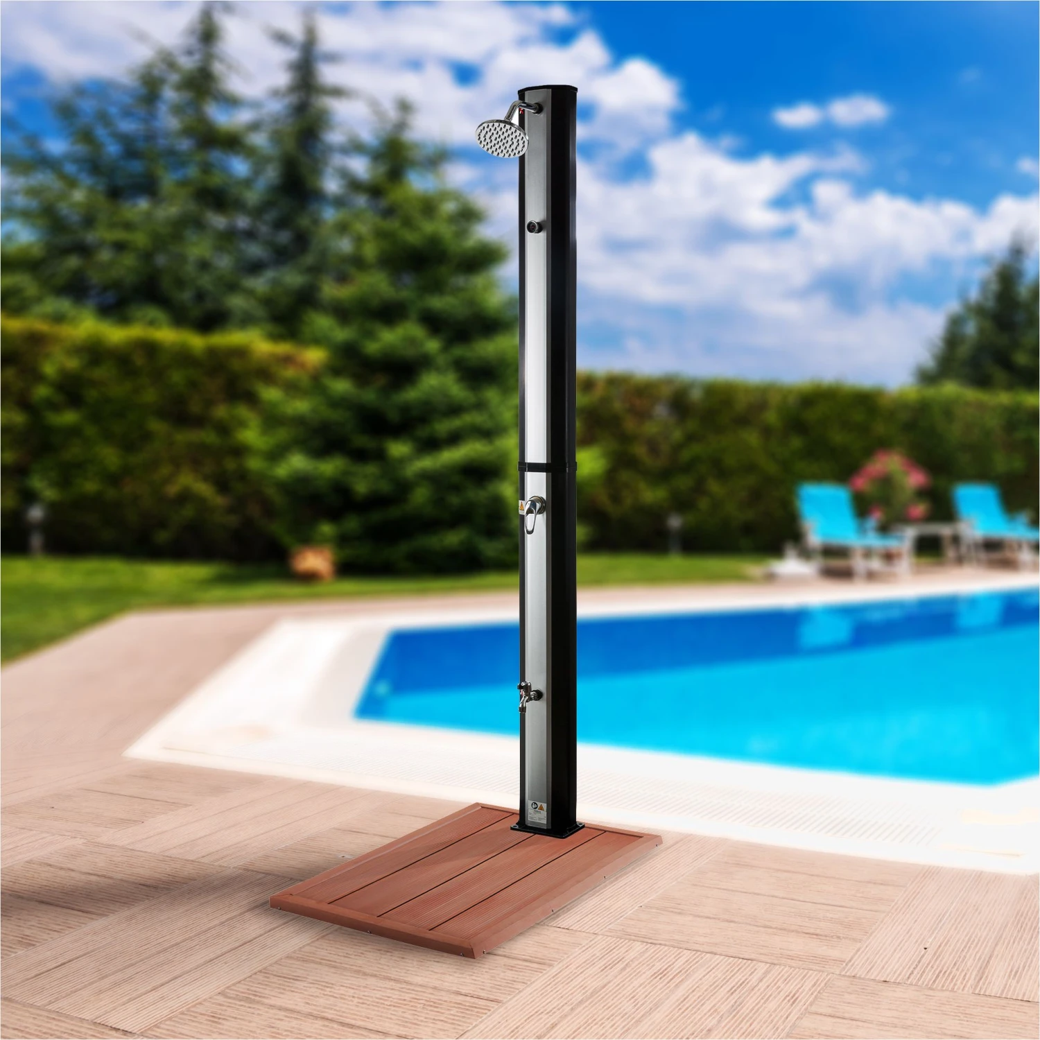 Bodenelement Für Solardusche - Holzoptik 4 Bodenelement Für Solardusche - Holzoptik – Bild 2