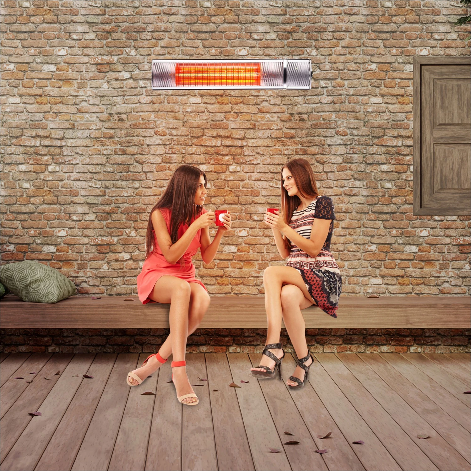 Infrarot Heizstrahler 2000W Mit Fernbedienung 4 Infrarot Heizstrahler 2000W Mit Fernbedienung – Bild 2