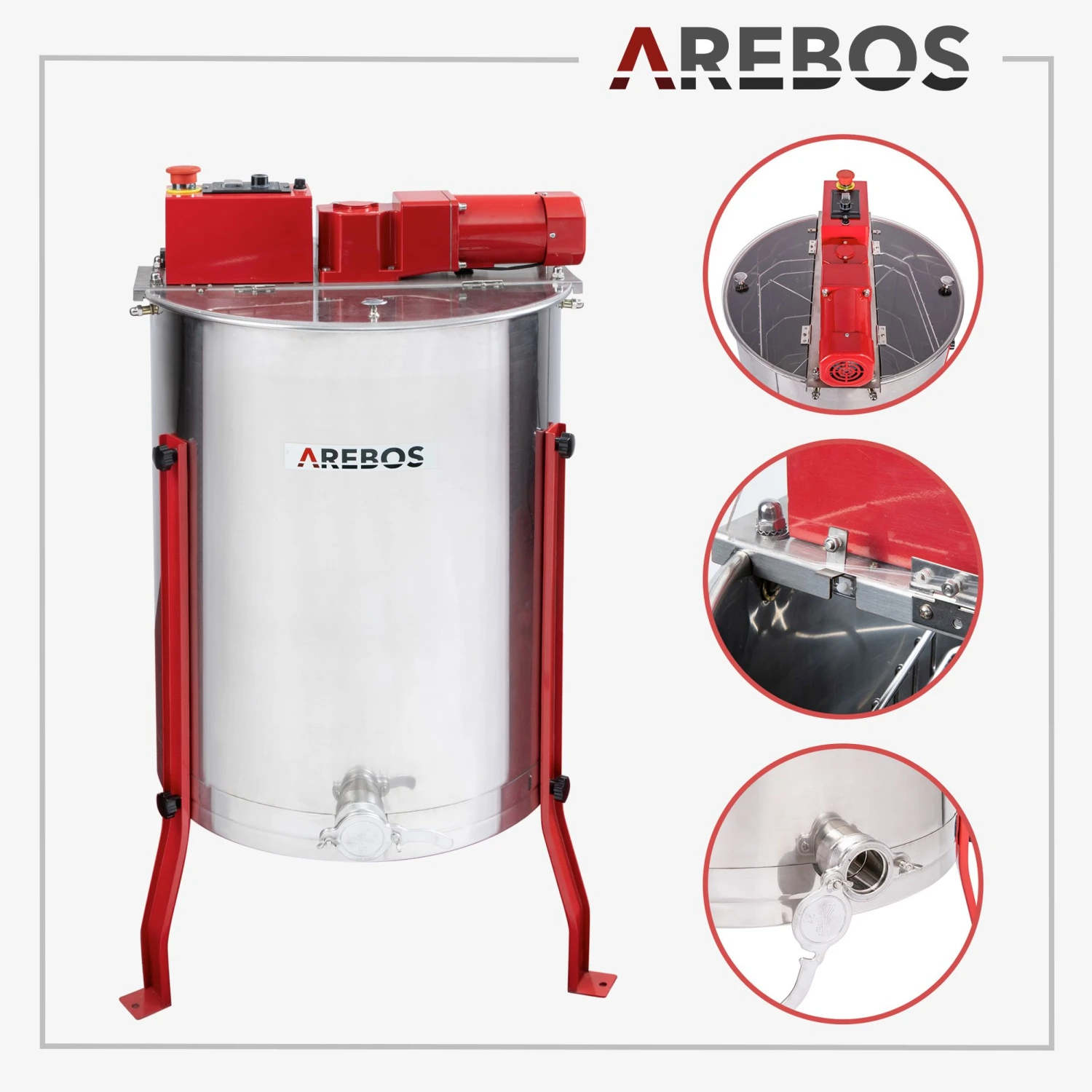 Honigschleuder 4 Rahmen Elektrisch 5 Honigschleuder 4 Rahmen Elektrisch – Bild 3