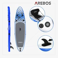 SUP Board 320cm Double Layer Blau -Arebos Verkaufsgeschäft 3 4260627421763 retouched 2000x2000 highlight collection retouched b197