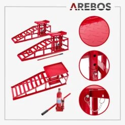 PKW Auffahrrampe 2 Stück -Arebos Verkaufsgeschäft 3 hp1 2x2 4260199757413 2bb0