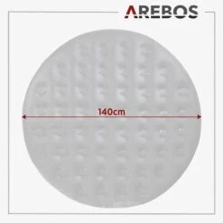 Spa Pool Thermoabdeckung - 140 Cm - Schwarz -Arebos Verkaufsgeschäft 3 sketch 4260627427079 6067