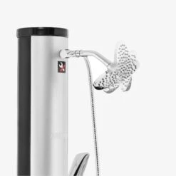 AREBOS Solardusche 40 L Mit Thermometer, Handbrause & Bodenelement -Arebos Verkaufsgeschäft 4252023109765 6 b7af