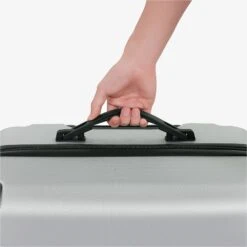 4 Tlg. Reisekoffer Set Silber -Arebos Verkaufsgeschäft 4252023112192 12 c86f