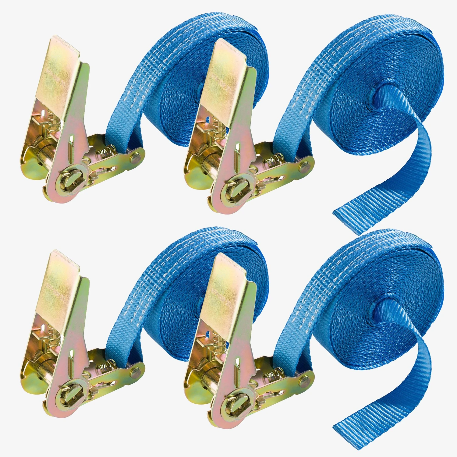 Spanngurt 6m - 1-tlg - 25mm - 4er Set 3 Spanngurt 6m - 1-tlg - 25mm - 4er Set