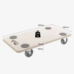 Rollbrett 200kg 4 Stück -Arebos Verkaufsgeschäft 4260551580635 005 26ef