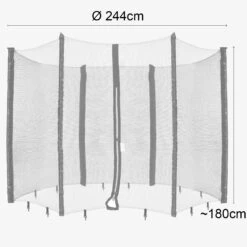 Trampolin Netz Für 6 Stangen - 244 Cm -Arebos Verkaufsgeschäft 4260551584527 007 c322
