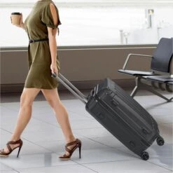 3 Tlg. Reisekoffer Set Schwarz -Arebos Verkaufsgeschäft 4260627421008 2 f206