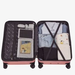 3 Tlg. Reisekoffer Set Rosé-Gold -Arebos Verkaufsgeschäft 4260627421022 8 69d0