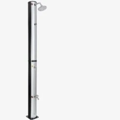 Solardusche 37L Silber - Rund - Mit Thermometer -Arebos Verkaufsgeschäft 4260627421626 001 64db