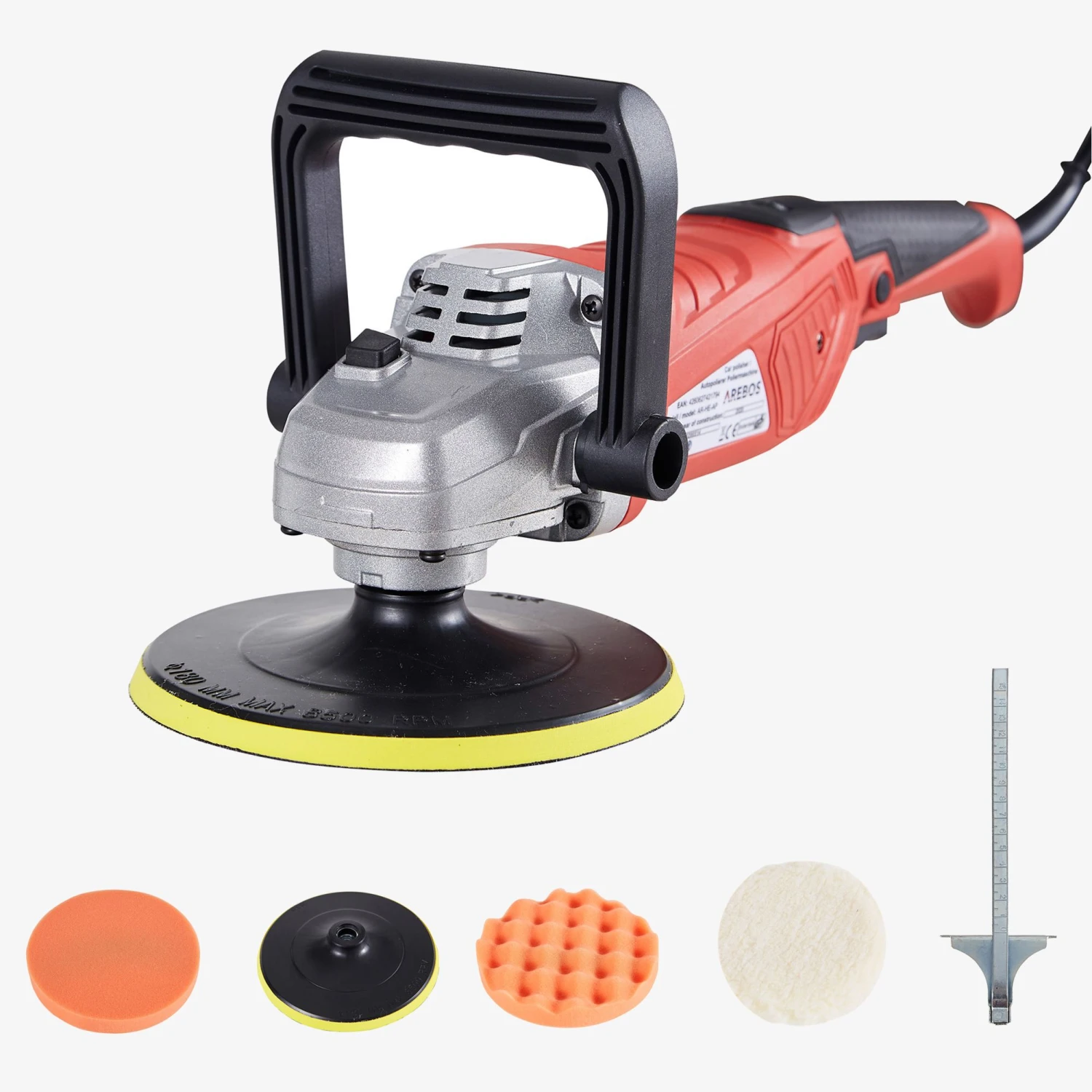 Poliermaschine 2100W Inkl. Schleifer Set 10 Poliermaschine 2100W Inkl. Schleifer Set – Bild 8