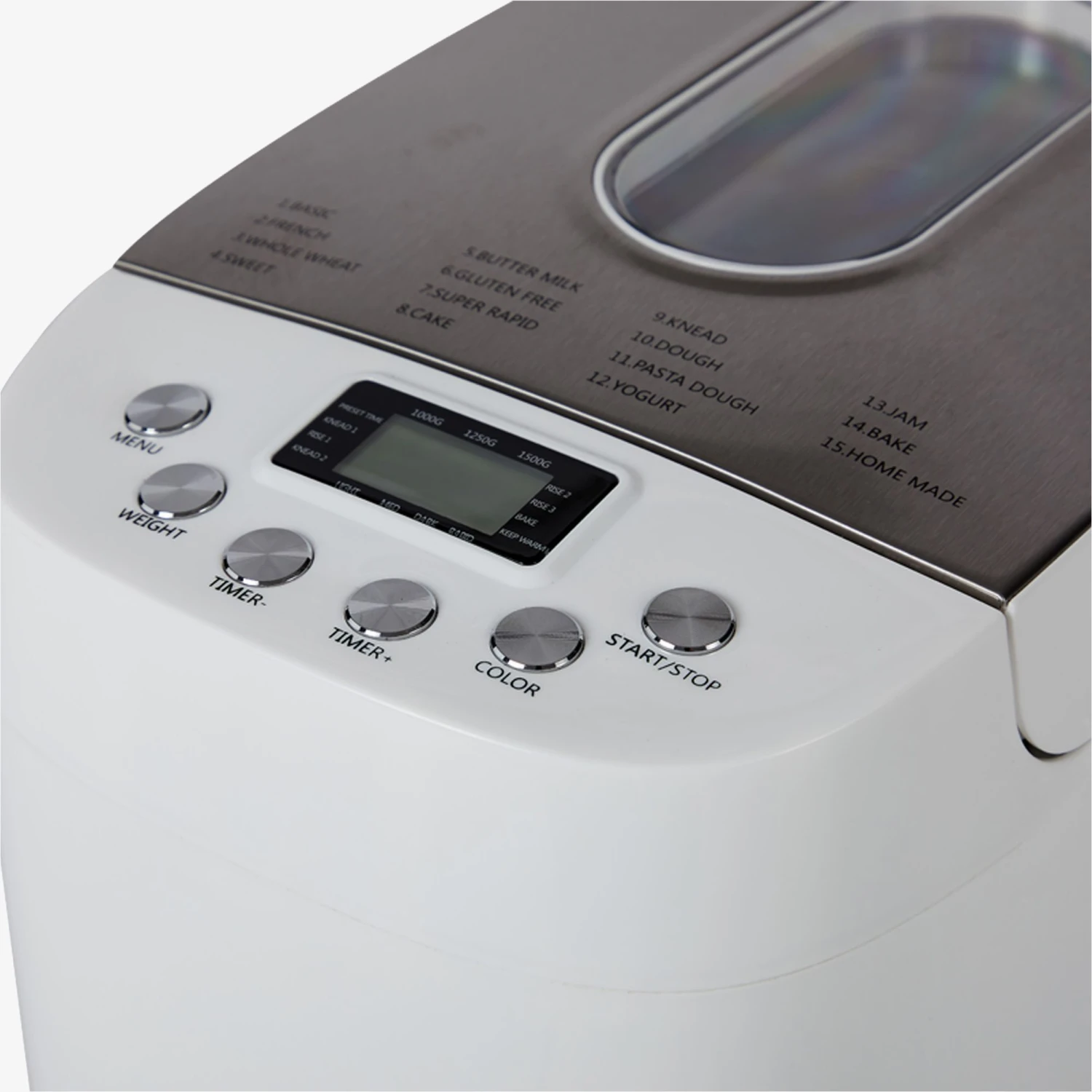 Brotbackautomat 1500g 15 Programme Weiß 5 Brotbackautomat 1500g 15 Programme Weiß – Bild 3
