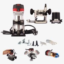 Oberfräse 710W Inkl. Trimmer + Tauchbasis -Arebos Verkaufsgeschäft 4260627424108 000 Amazon d9eb