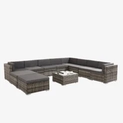 Alu Rattan Lounge Cannes 9 Alu Rattan Lounge Cannes -Arebos Verkaufsgeschäft 4260627425563 000 82b6