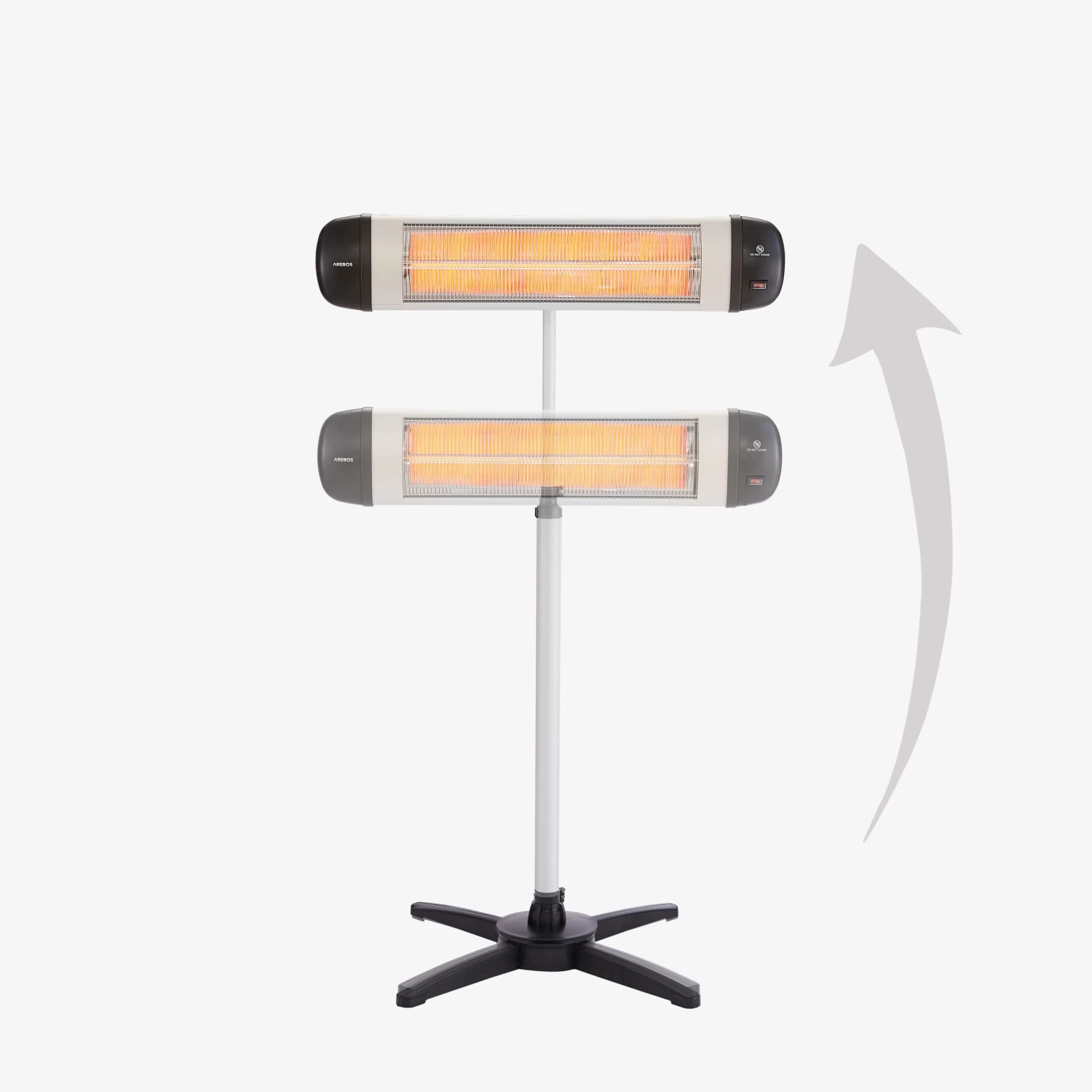 Infrarot Heizstrahler 2500W Mit Kreuzstativ 5 Infrarot Heizstrahler 2500W Mit Kreuzstativ – Bild 3
