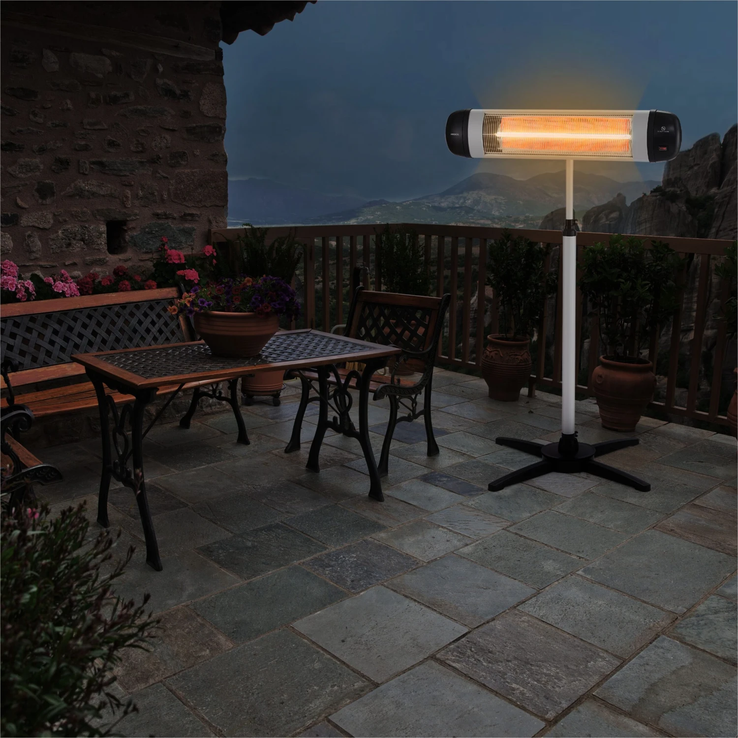 Infrarot Heizstrahler 2500W Mit Kreuzstativ 8 Infrarot Heizstrahler 2500W Mit Kreuzstativ – Bild 6