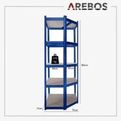 Schwerlastregal Eckregal 180x70x70 Cm Blau 15 Schwerlastregal Eckregal 180x70x70 Cm Blau -Arebos Verkaufsgeschäft 4 sketch 4252023110310 4e3f